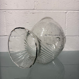 Vintage Hand Blown Glass Fish Terrarium/Candy Jar