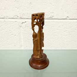 Indian Stained Bone Carving