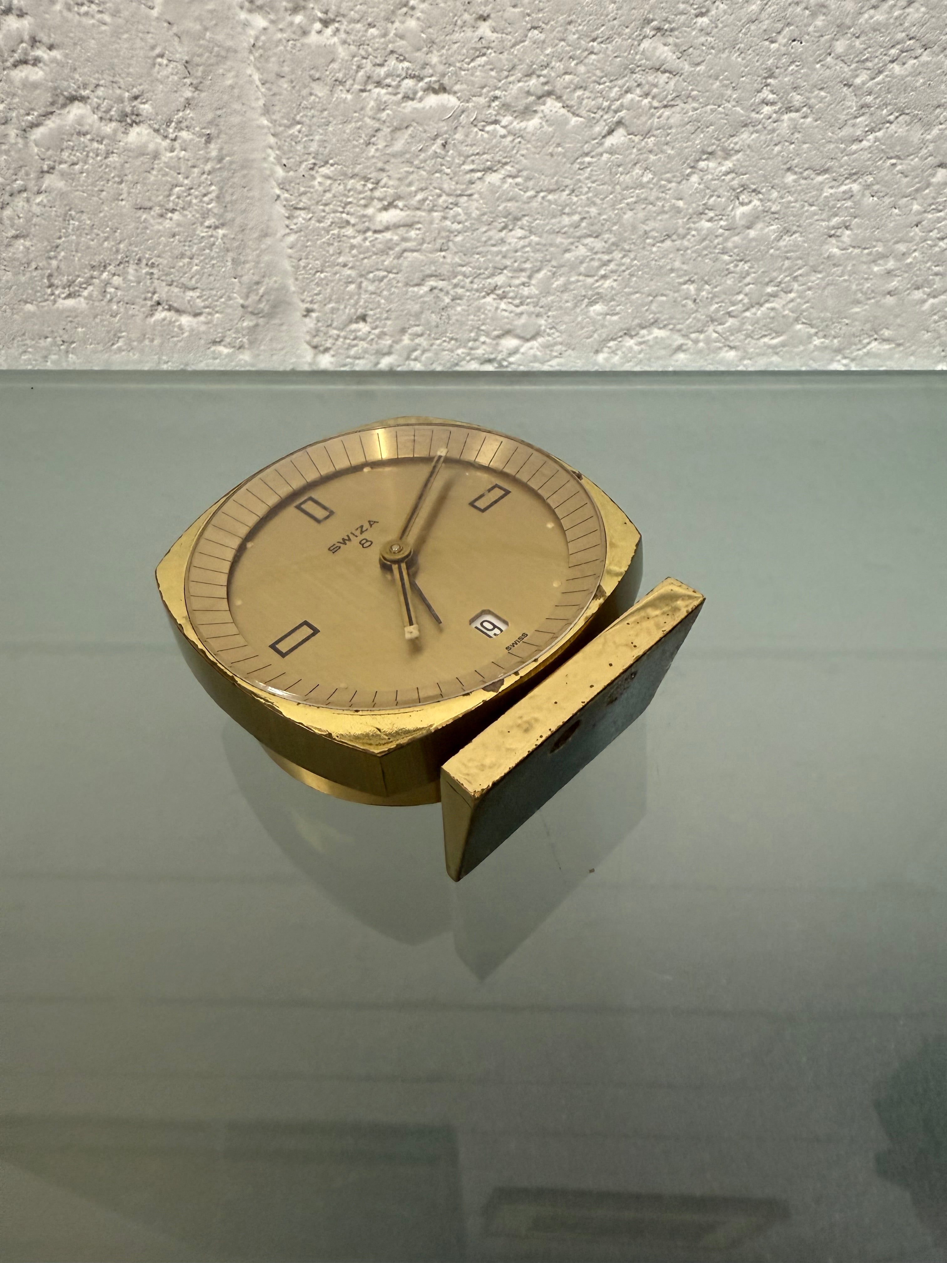 Vintage Swiza Desk Clock | Antique & Vintage | Moonee Ponds Antiques | Australia Wide Delivery