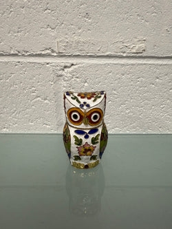 Vintage Cloisonne Owl Trinket Holder | Antique & Vintage | Moonee Ponds Antiques | Australia Wide Delivery
