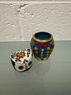 Vintage Cloisonne Owl Trinket Holder | Antique & Vintage | Moonee Ponds Antiques | Australia Wide Delivery