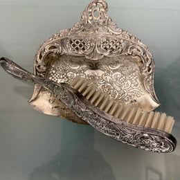 Vintage Table Crumb Brush and Tray