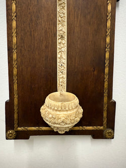 Antique Hand Carved Crucifix / Font On Walnut Back | Antique & Vintage | Moonee Ponds Antiques | Australia Wide Delivery