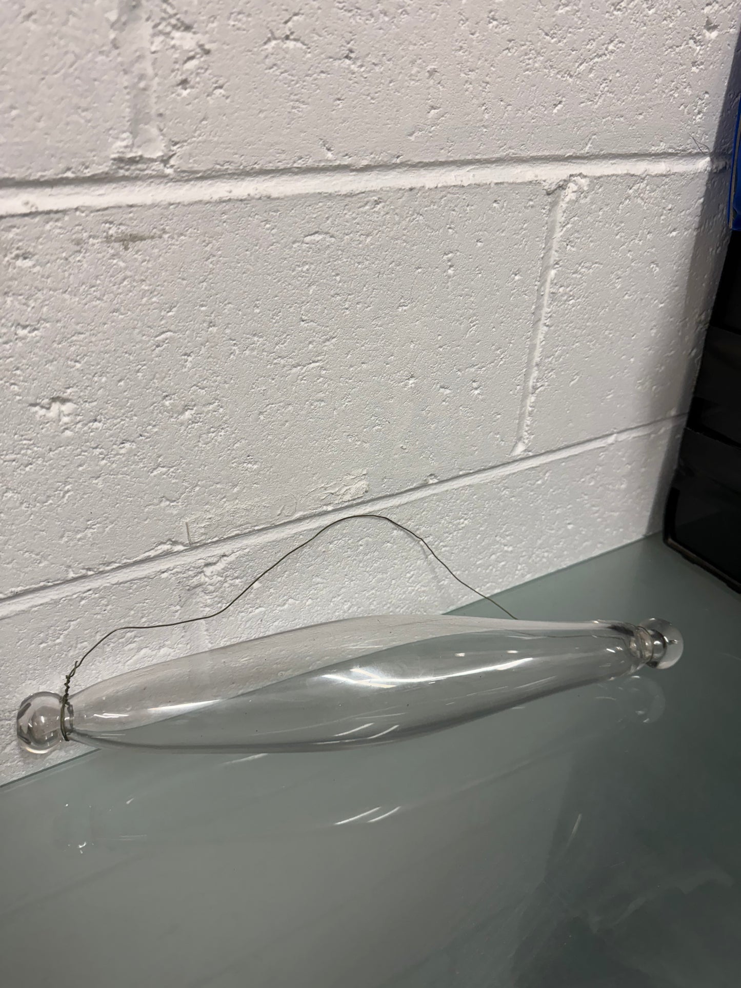 Vintage Clear Glass Rolling Pin