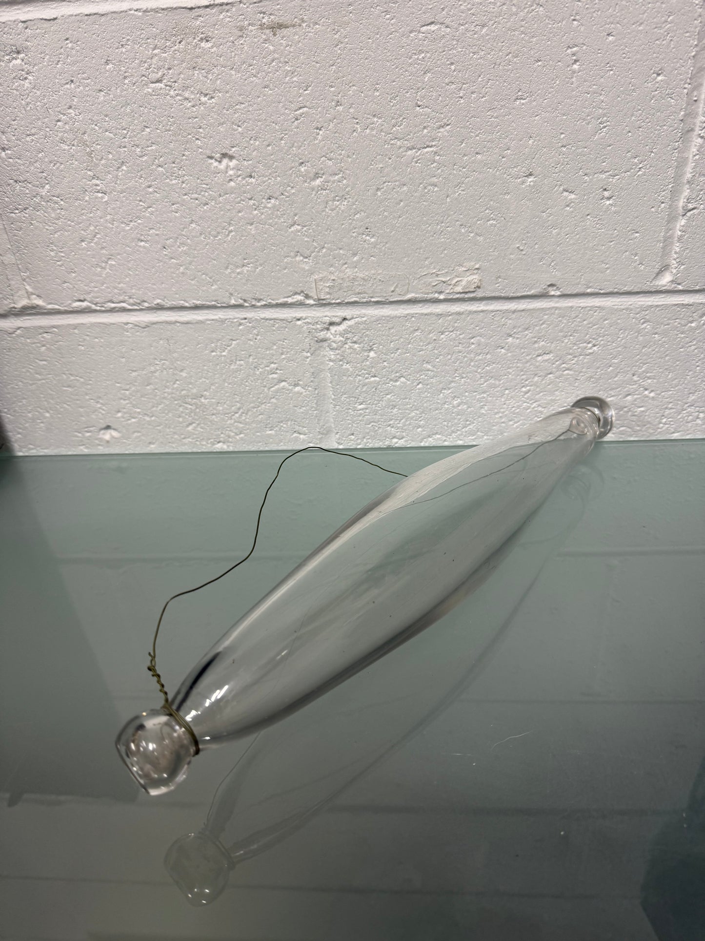 Vintage Clear Glass Rolling Pin