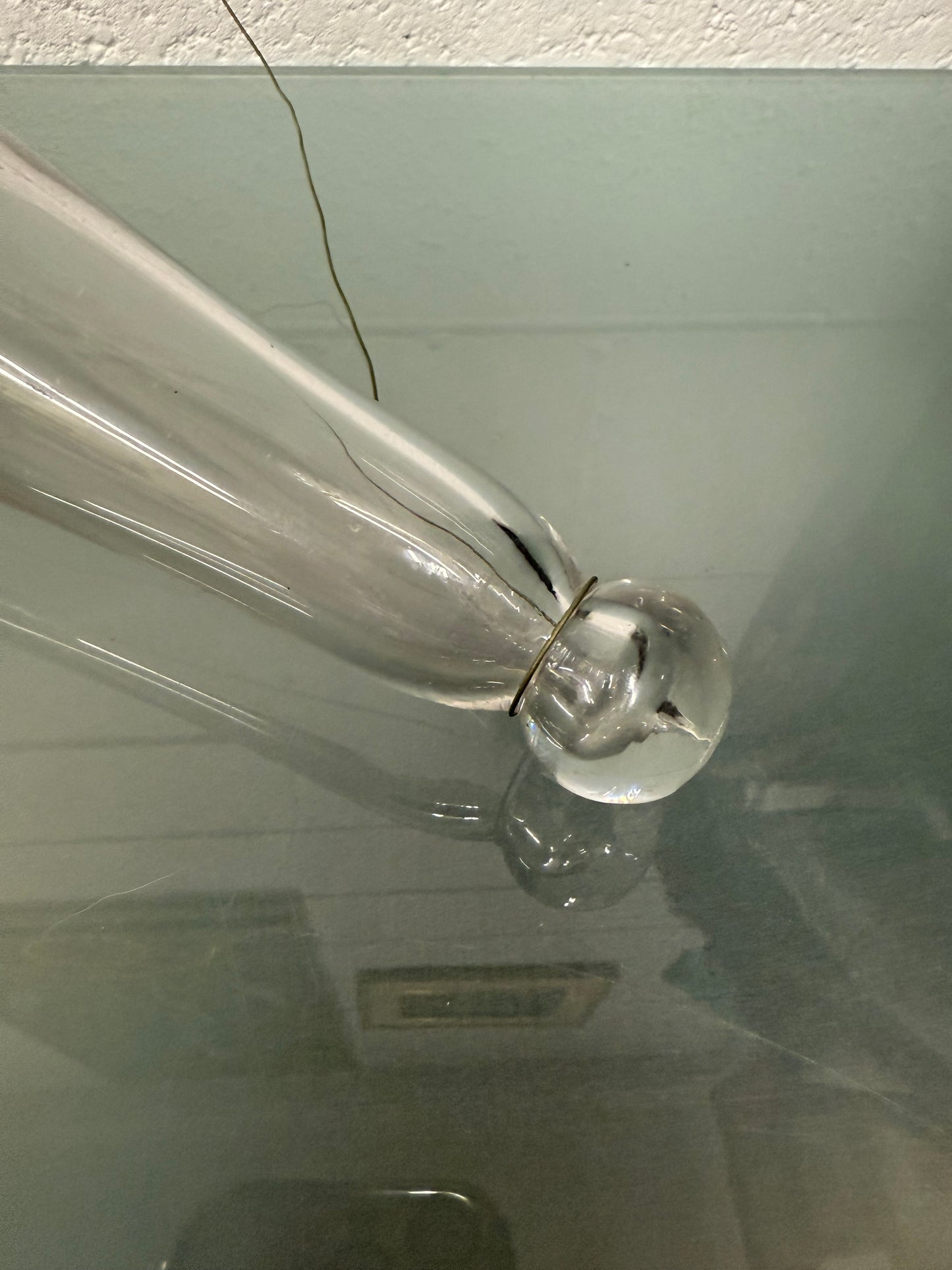 Vintage Clear Glass Rolling Pin