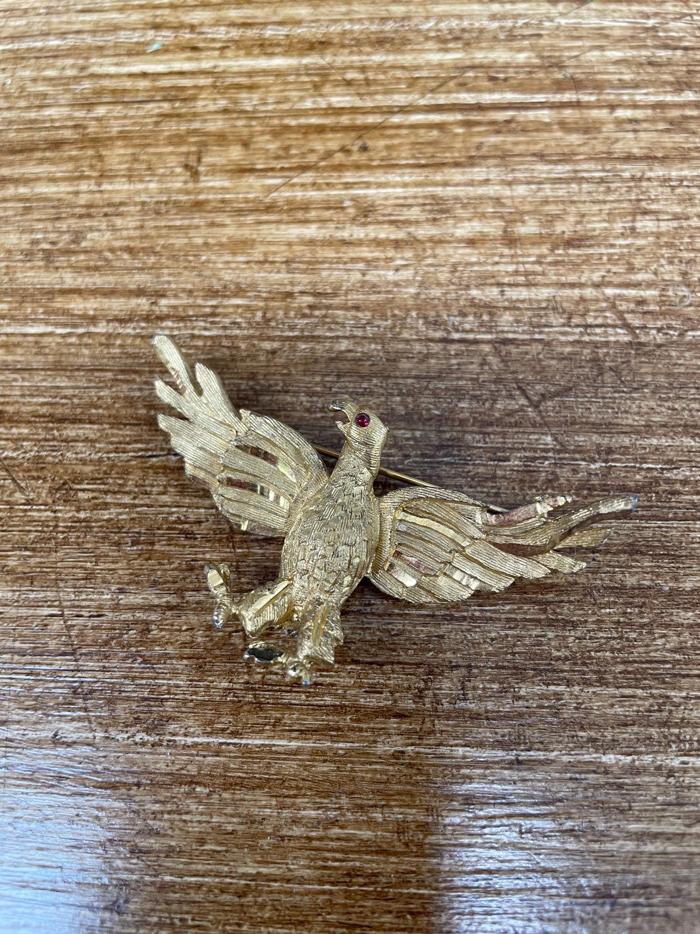 Vintage Gilt Metal Carved/Sculptured Eagle