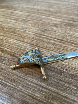 Vintage Spanish Silvered Sword Letter Opener | Antique & Vintage | Moonee Ponds Antiques | Australia Wide Delivery