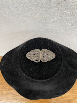 Vintage Sterling Silver Marcasite Convertible Dress Clips/Brooch | Antique & Vintage | Moonee Ponds Antiques | Australia Wide Delivery
