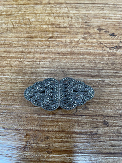 Vintage Sterling Silver Marcasite Convertible Dress Clips/Brooch | Antique & Vintage | Moonee Ponds Antiques | Australia Wide Delivery
