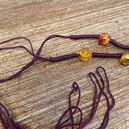 Vintage Baltic Amber Teardrop Necklace