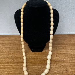 Antique Ivory Necklace Superbly Carved