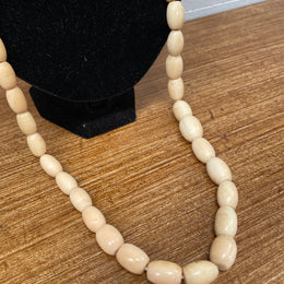 Antique Ivory Necklace Superbly Carved