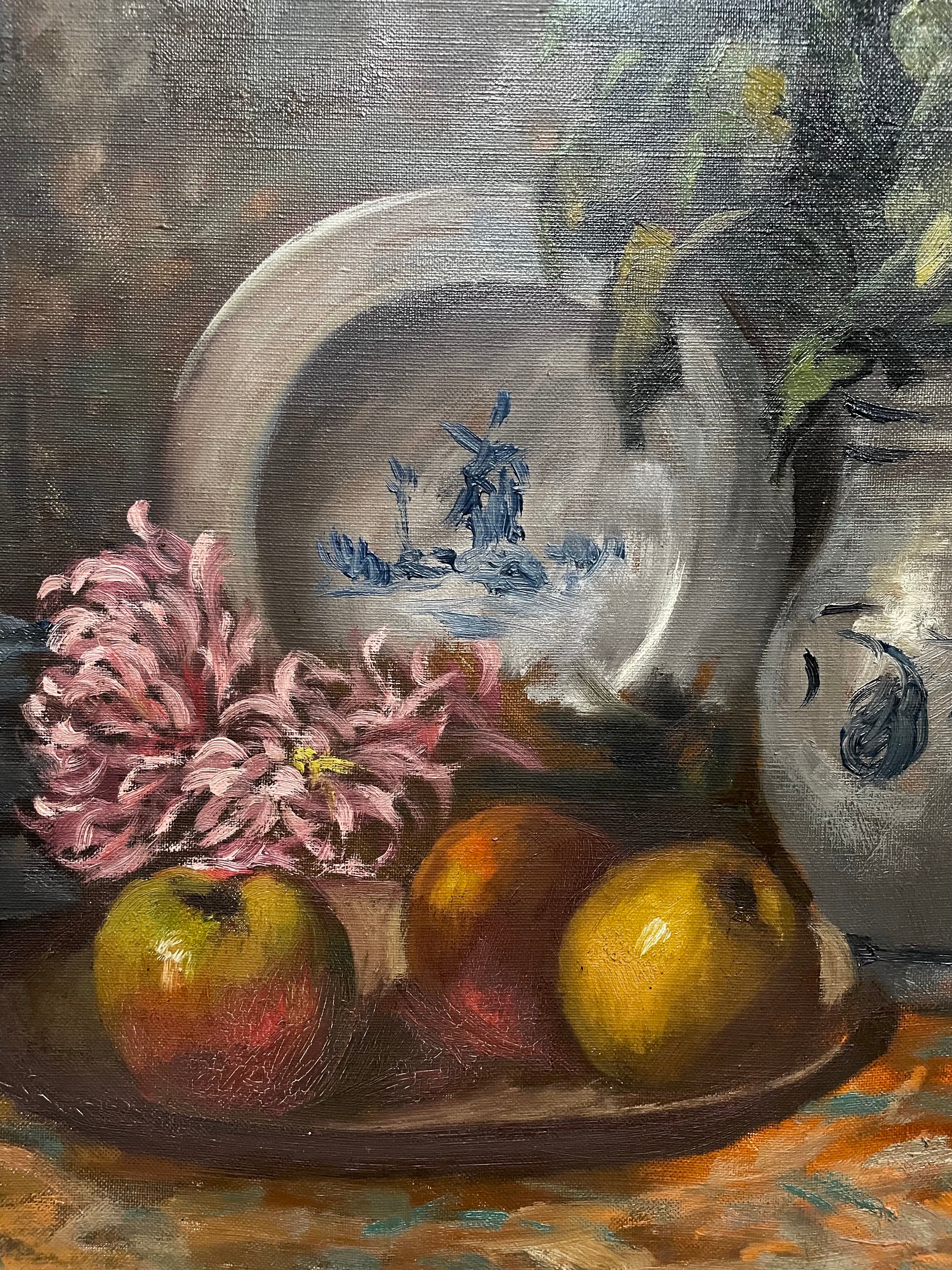 Beautiful Framed French  Oil on Canvas