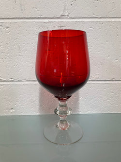 Vintage Ruby Red Glass Vase/Goblet | Antique & Vintage | Moonee Ponds Antiques | Australia Wide Delivery