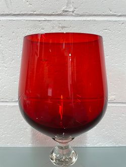 Vintage Ruby Red Glass Vase/Goblet | Antique & Vintage | Moonee Ponds Antiques | Australia Wide Delivery