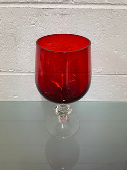 Vintage Ruby Red Glass Vase/Goblet | Antique & Vintage | Moonee Ponds Antiques | Australia Wide Delivery