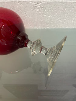 Vintage Ruby Red Glass Vase/Goblet | Antique & Vintage | Moonee Ponds Antiques | Australia Wide Delivery