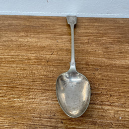 Antique Silver Plate Serving Spoon