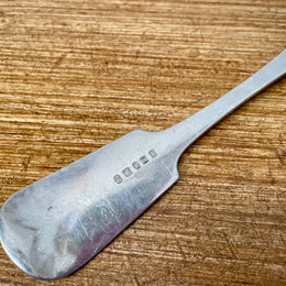 Antique Silver Plate Serving Spoon