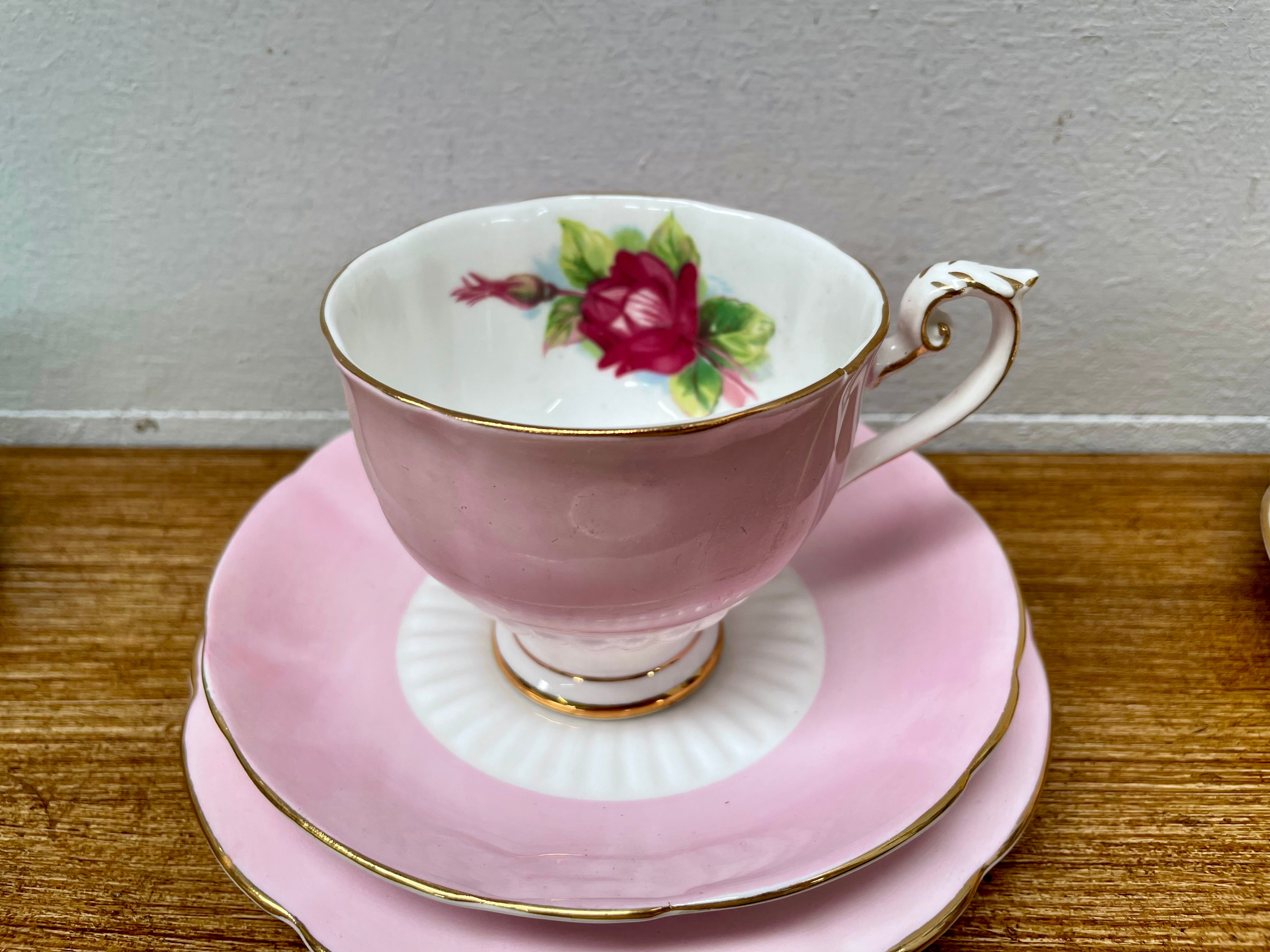 Vintage Set of 6 Roslyn China Trios | Antique & Vintage | Moonee Ponds Antiques | Australia Wide Delivery