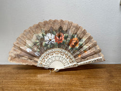 Vintage Hand Painted Fan | Antique & Vintage | Moonee Ponds Antiques | Australia Wide Delivery