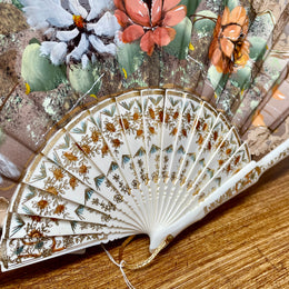 Vintage Hand Painted Fan