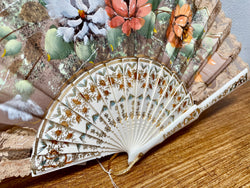 Vintage Hand Painted Fan | Antique & Vintage | Moonee Ponds Antiques | Australia Wide Delivery