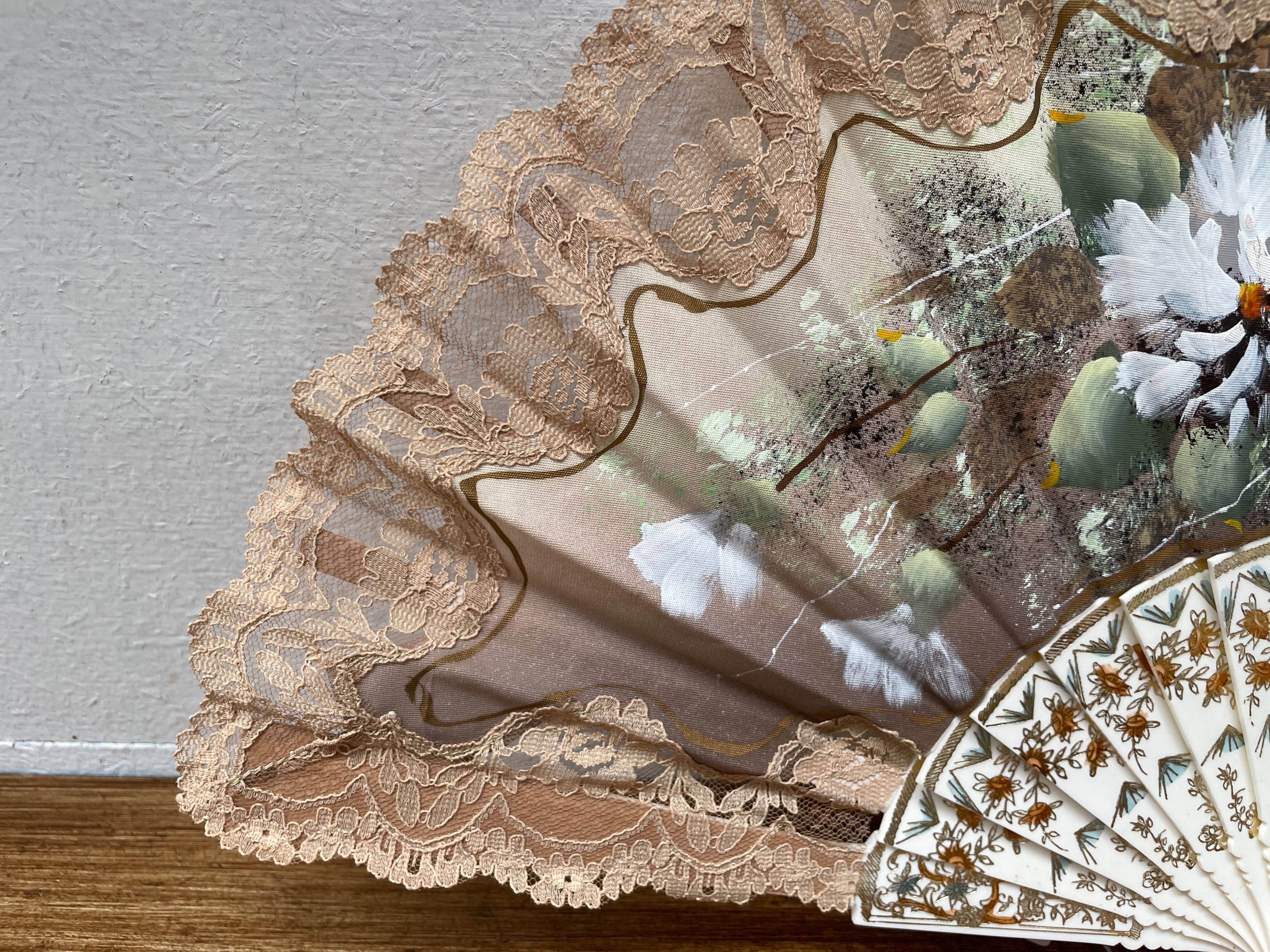 Vintage Hand Painted Fan | Antique & Vintage | Moonee Ponds Antiques | Australia Wide Delivery