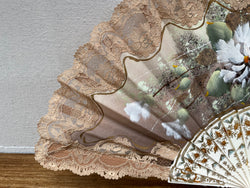 Vintage Hand Painted Fan | Antique & Vintage | Moonee Ponds Antiques | Australia Wide Delivery