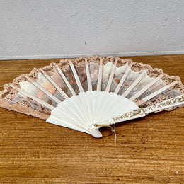 Vintage Hand Painted Fan