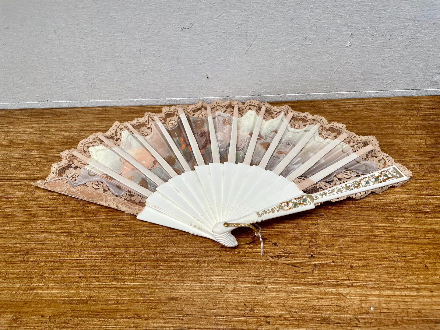 Vintage Hand Painted Fan