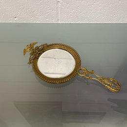 French 19th Century Hand Held Mirror