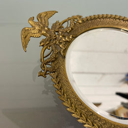 French 19th Century Hand Held Mirror