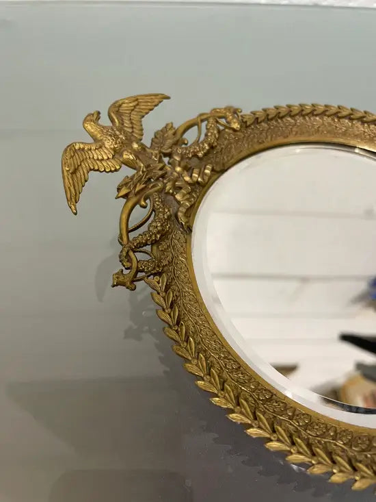 French 19th Century Hand-Held Mirror