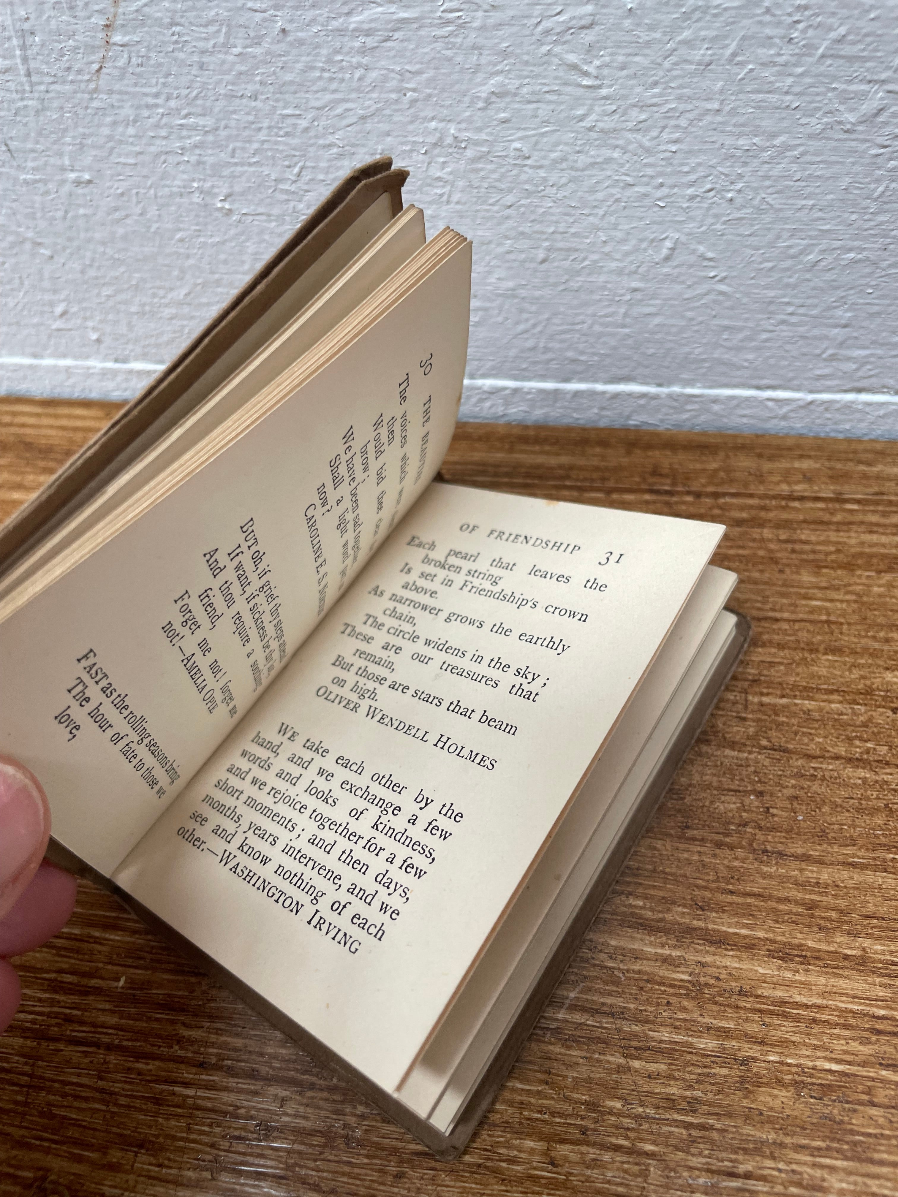Antique Miniature Book "Beauties Of Friendship" C1910 | Antique & Vintage | Moonee Ponds Antiques | Australia Wide Delivery