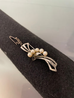 Selection Of Vintage Sterling Silver & Cultured Pearl Brooches | Antique & Vintage | Moonee Ponds Antiques | Australia Wide Delivery