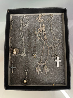 Selection of Sterling Silver Vintage Marcasite Pendants & Chains | Antique & Vintage | Moonee Ponds Antiques | Australia Wide Delivery