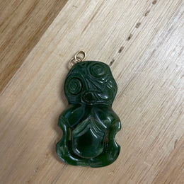 Old Hei Tiki Maori New Zealand Pendant