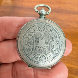 Early 19th Cent. Silver Cased Pocket Watch In Original Case.