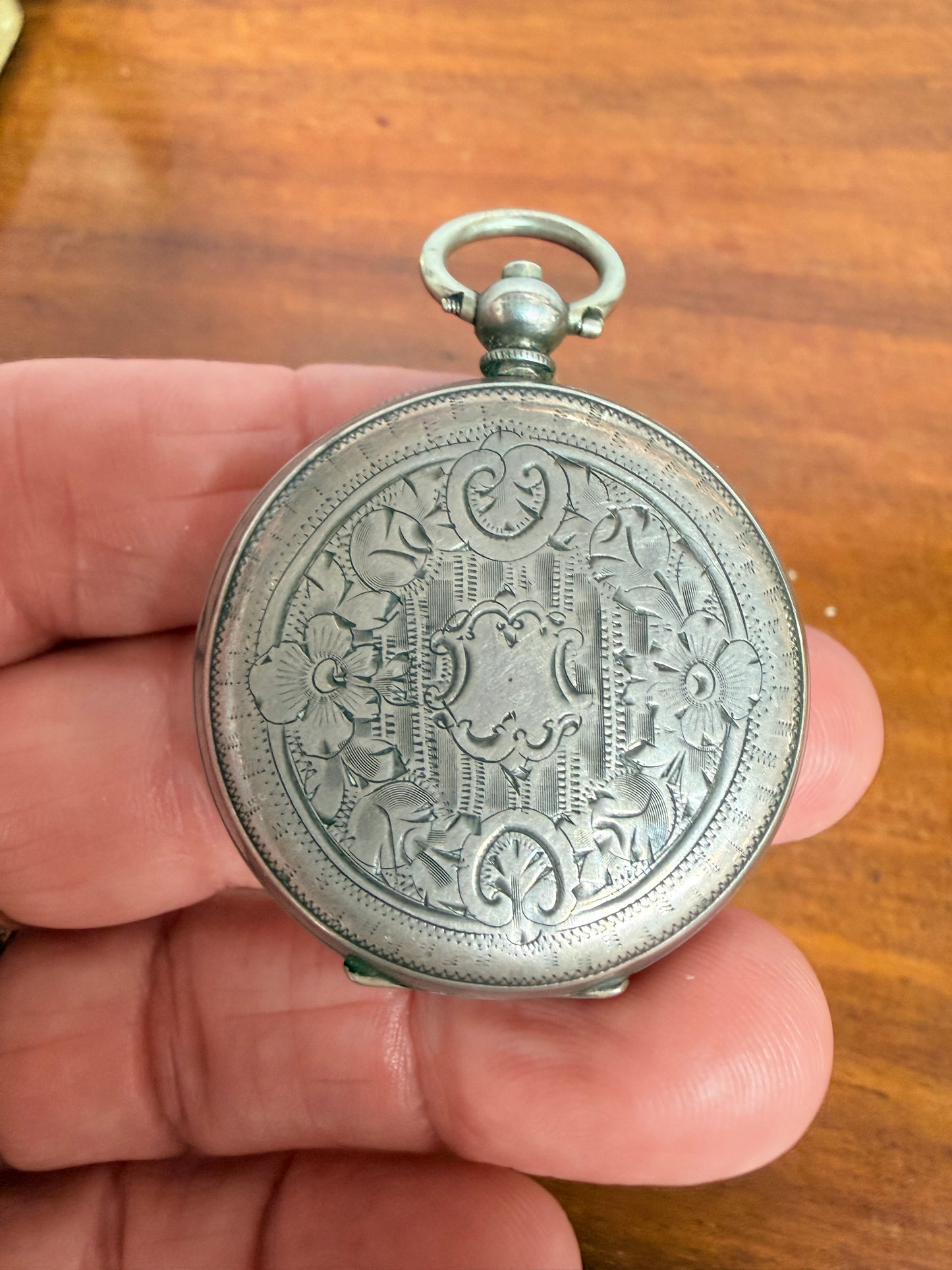 Early 19th Cent. Silver Cased Pocket Watch In Original Case.