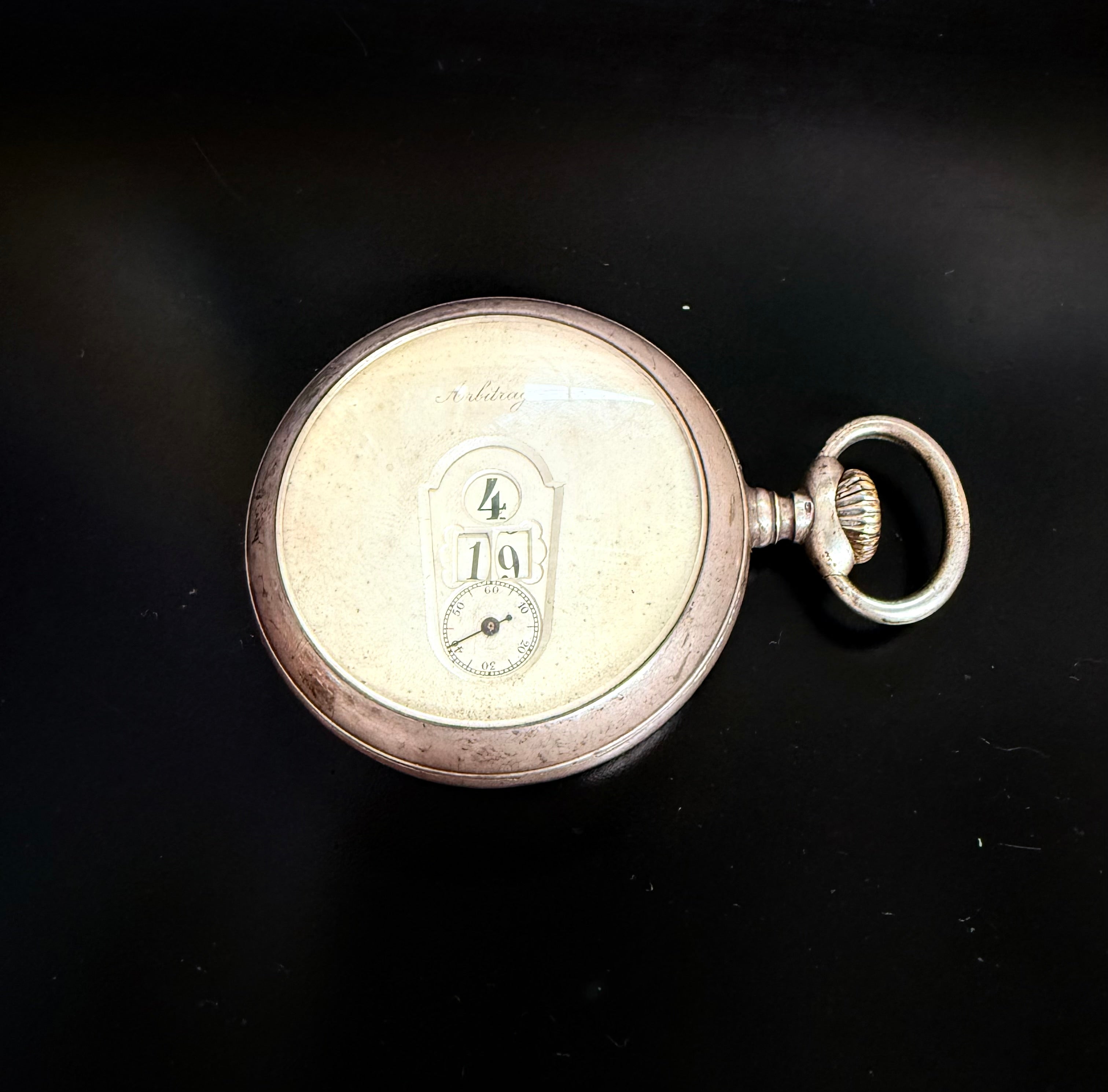 Mysterious Antique Arbitrage Brevette Jump Hour Pocket Watch | Antique & Vintage | Moonee Ponds Antiques | Australia Wide