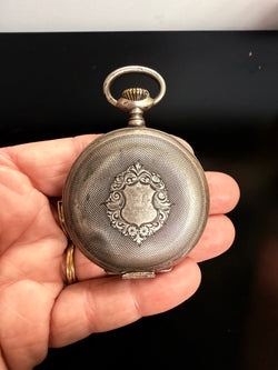 Mysterious Antique Arbitrage Brevette Jump Hour Pocket Watch | Antique & Vintage | Moonee Ponds Antiques | Australia Wide Delivery