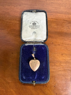 Vintage 9ct Lined Gold Heart Locket | Antique & Vintage | Moonee Ponds Antiques | Australia Wide Delivery