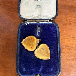 Vintage 9ct Lined Gold Heart Locket