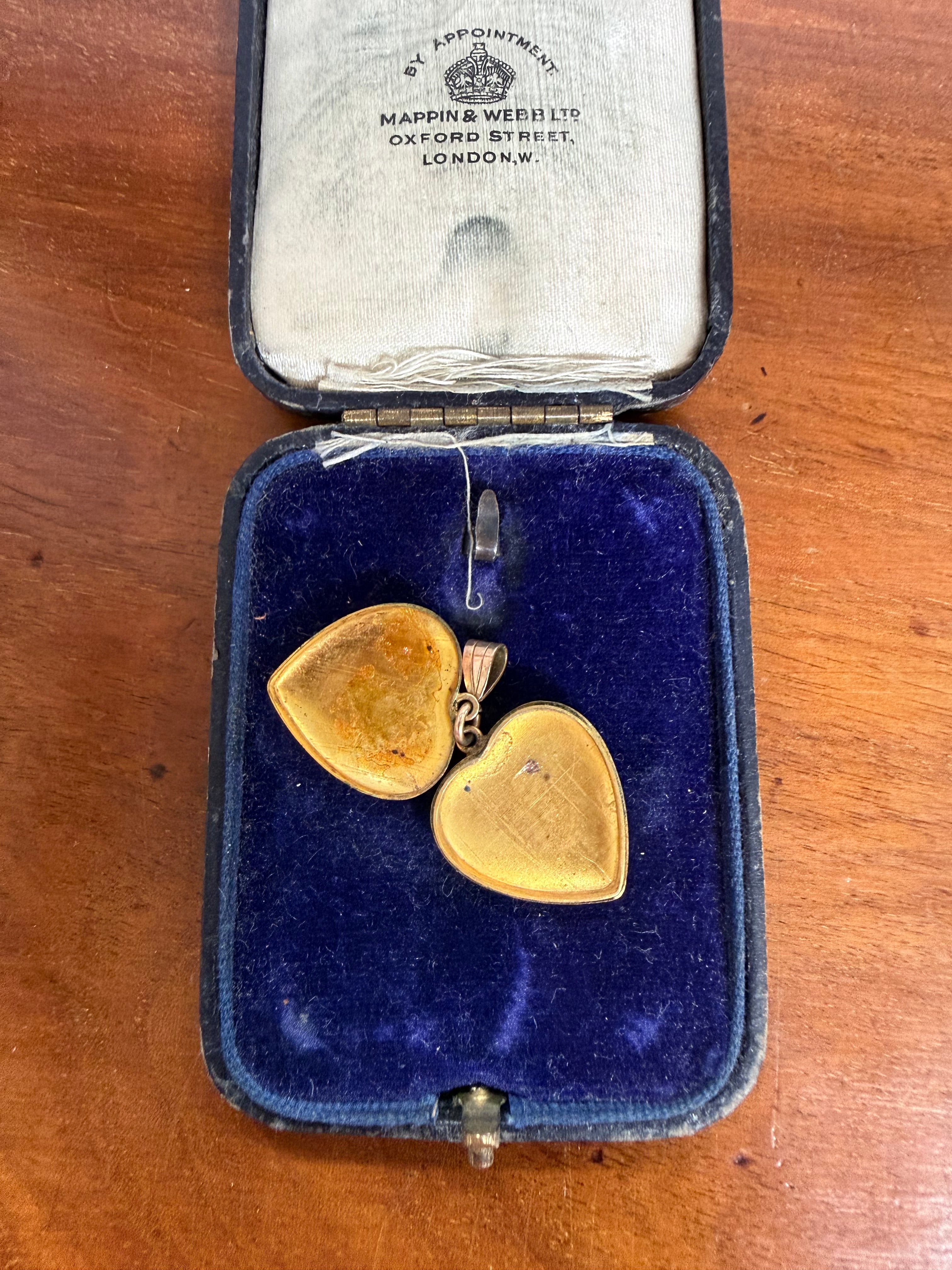 Vintage 9ct Lined Gold Heart Locket | Antique & Vintage | Moonee Ponds Antiques | Australia Wide Delivery