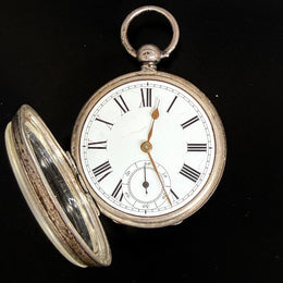 Waltham Silver Pocket Watch C1910 With Key