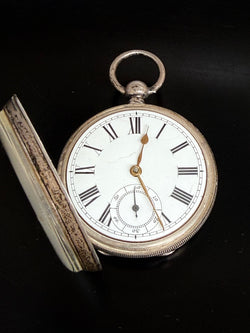 Waltham Silver Pocket Watch C1910 With Key | Antique & Vintage | Moonee Ponds Antiques | Australia Wide Delivery