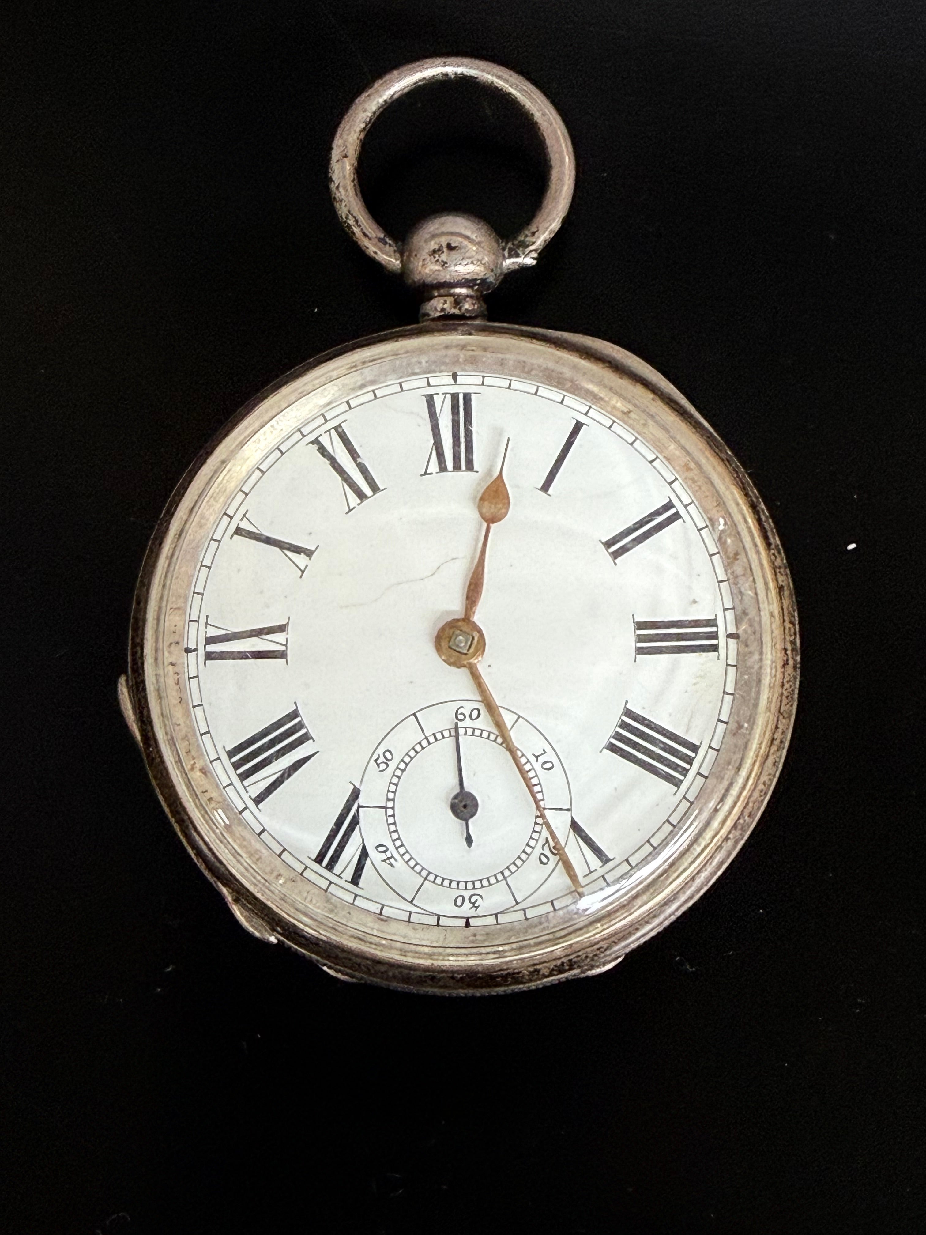 Waltham Silver Pocket Watch C1910 With Key | Antique & Vintage | Moonee Ponds Antiques | Australia Wide