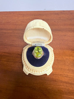 Sterling Silver 925 & Peridot Ring | Antique & Vintage | Moonee Ponds Antiques | Australia Wide Delivery